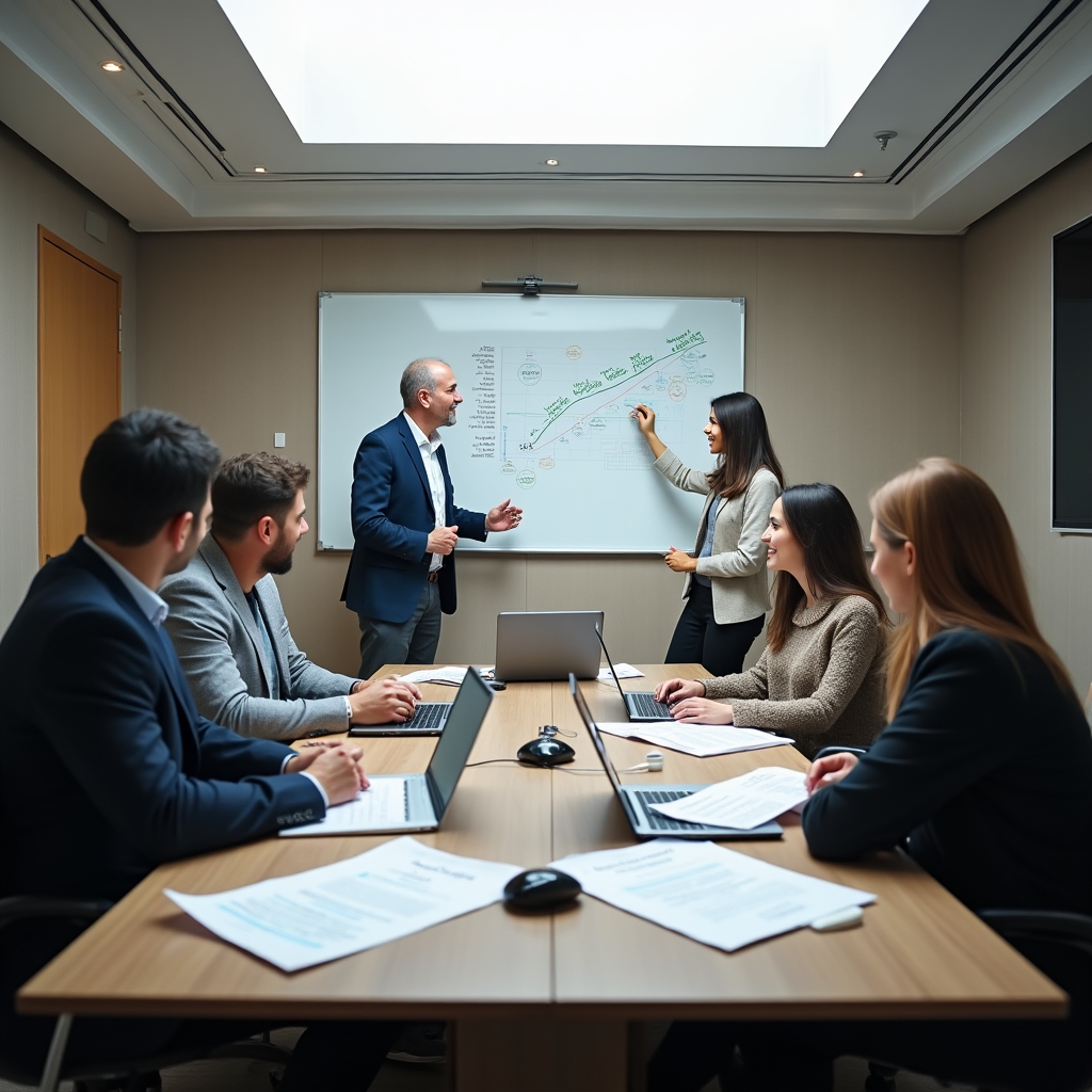 Собственники бизнеса на обучающей сессии по управленческому учёту